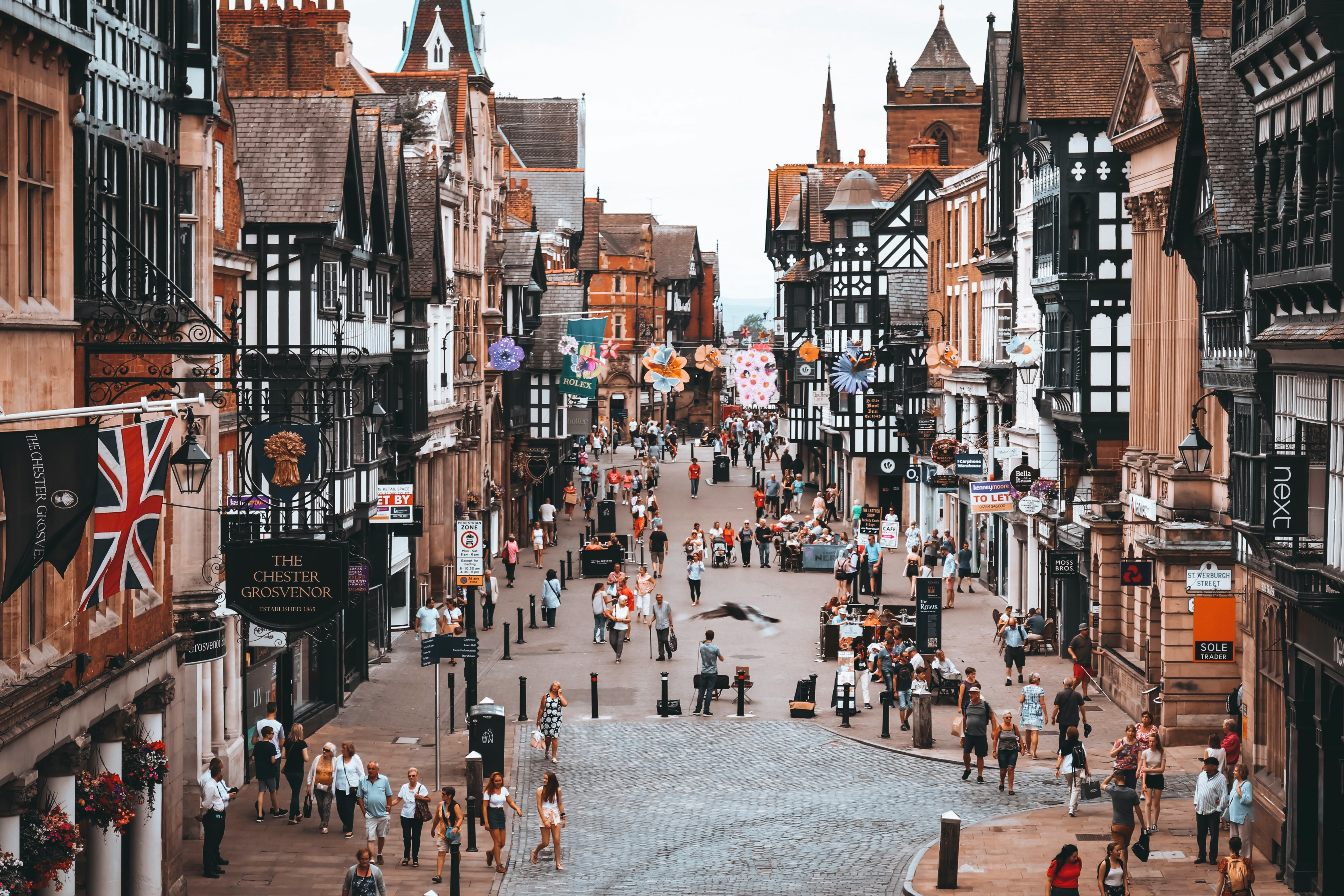 Chester city centre showcasing local businesses scaling with professional Chester accounting services.